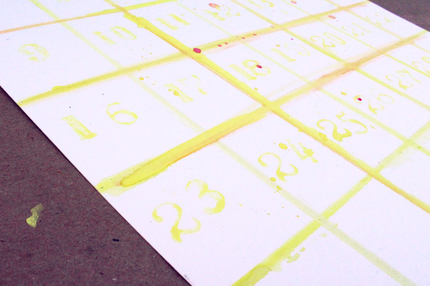 DIY Watercolor Calendar | Ann-Marie Loves Paper